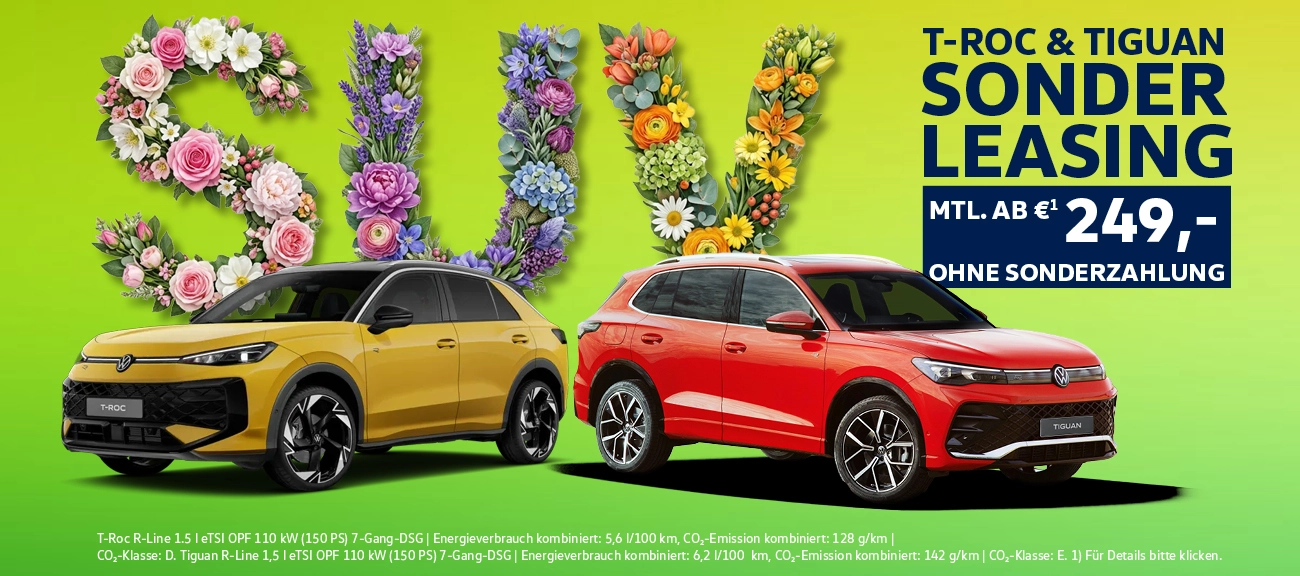 VW T-Roc und Tiguan
