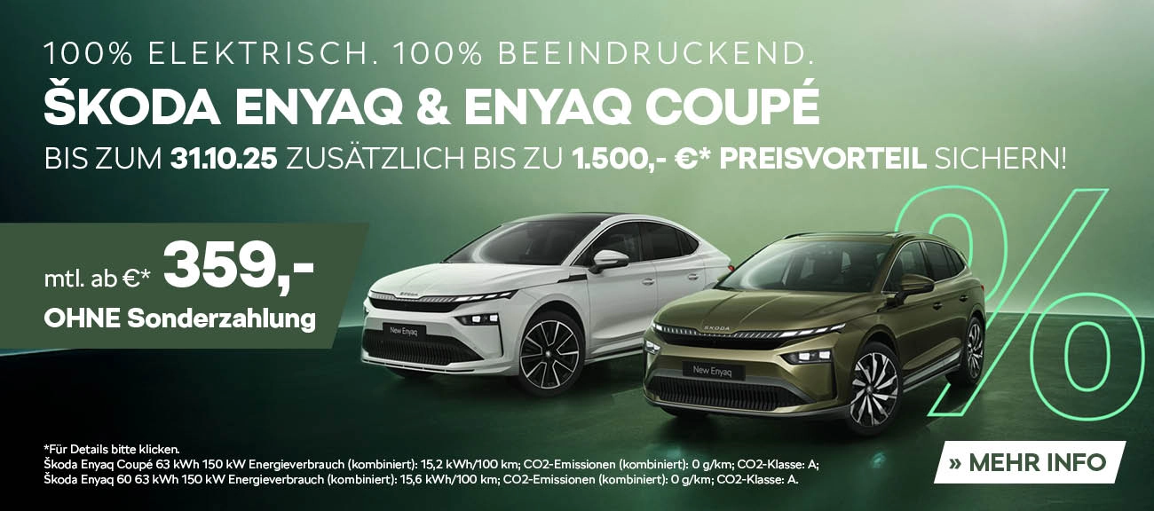 Online Skoda Enyaq und Enyaq Coupe