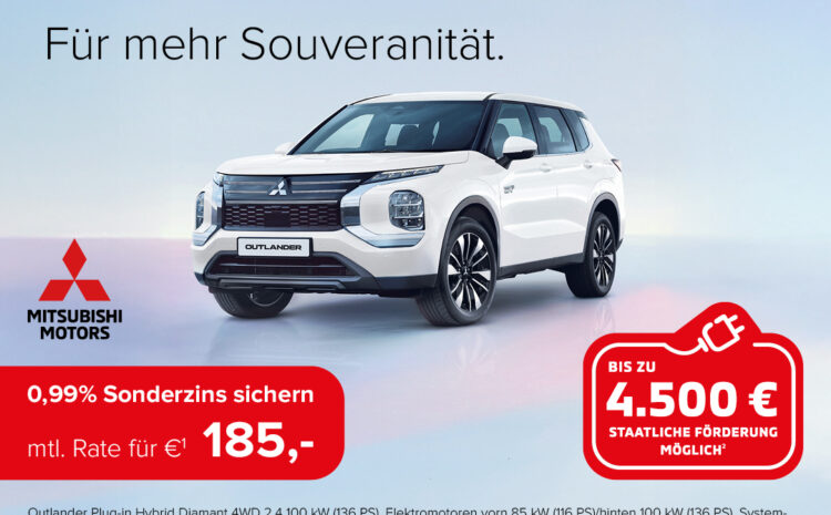  Mitsubishi Outlander 0,99 Sonderzins