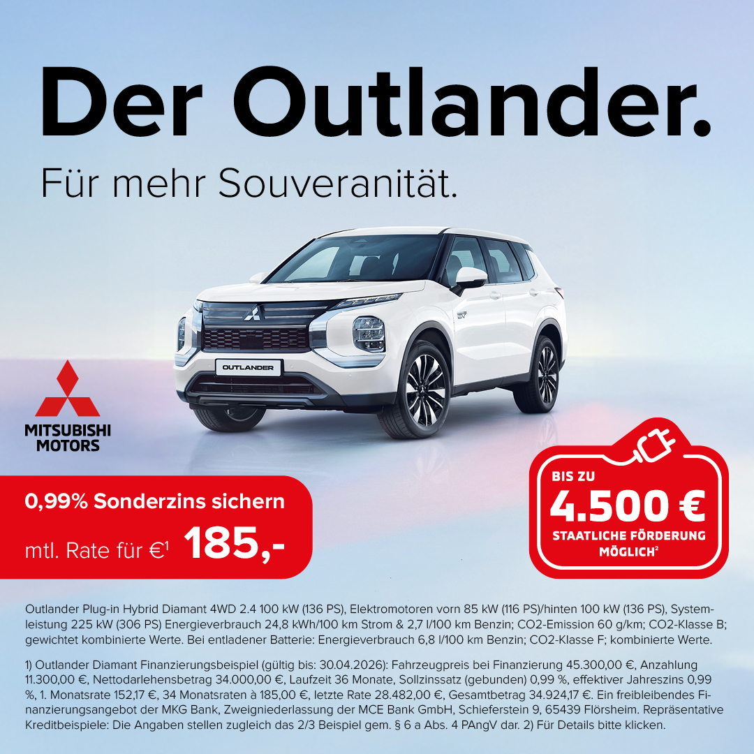 BEITRAG Mitsubishi Outlander 099 Finanzierung