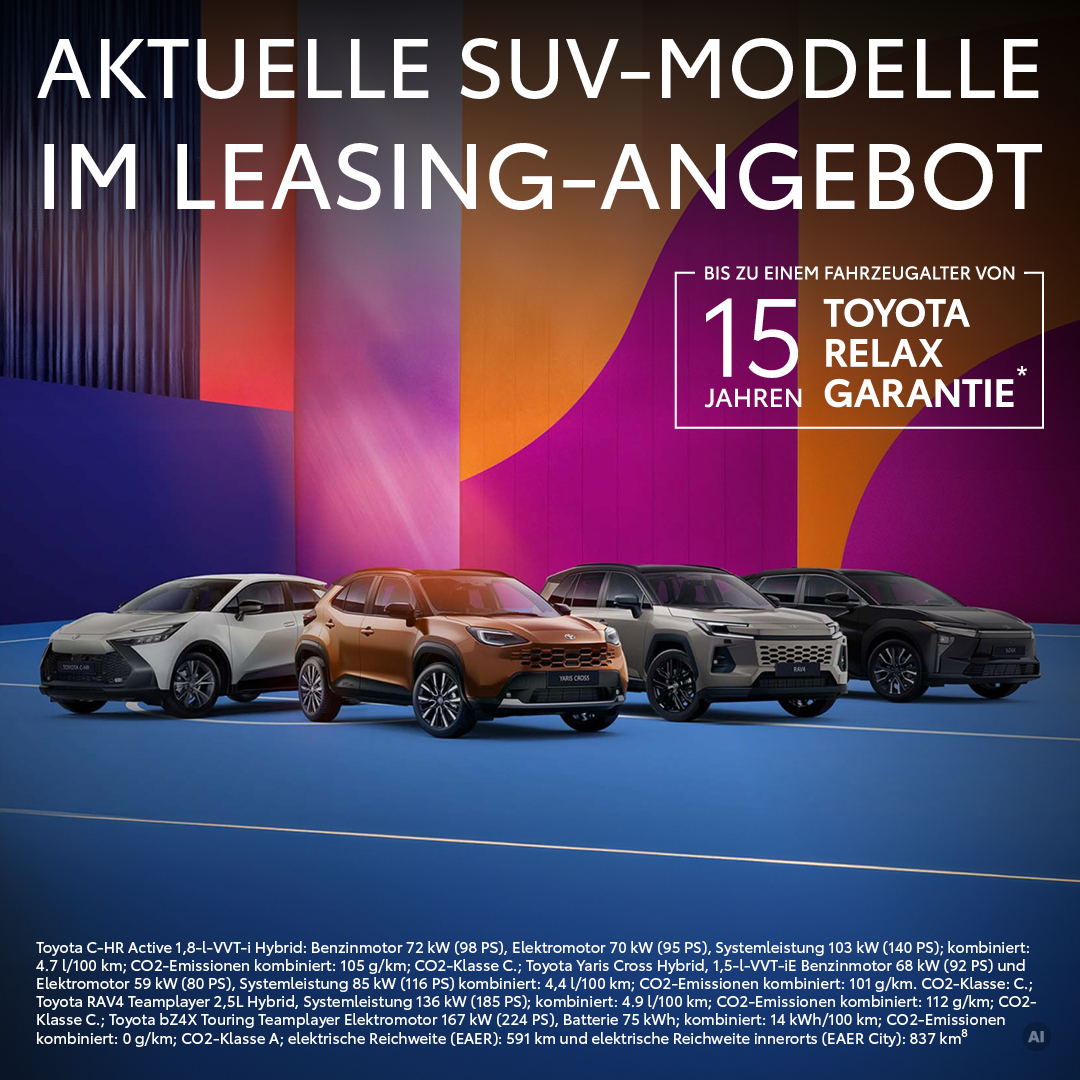 Toyota SUV-Modelle Leasing